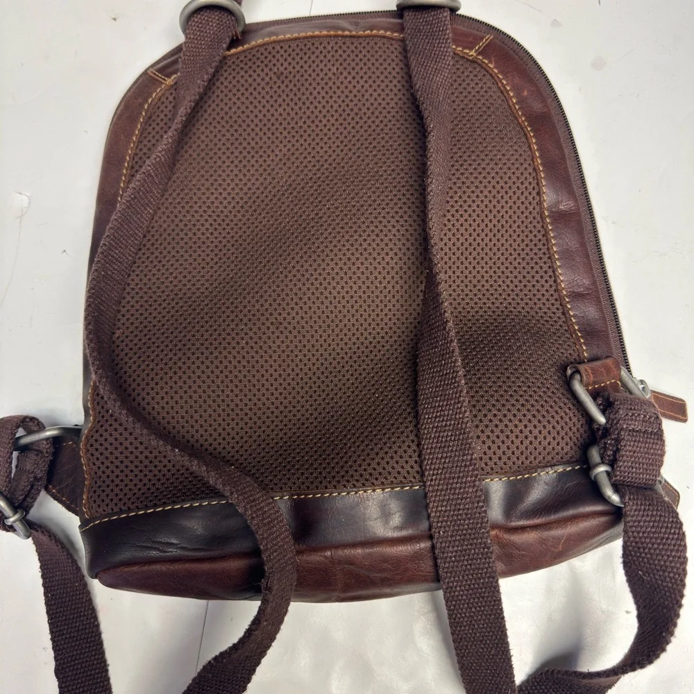 Jack Georges Brown Leather Backpack‎